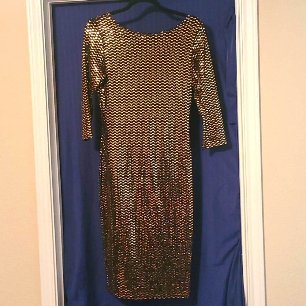 Gold dress